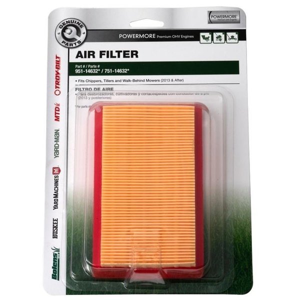 Mtd 490200M075 Air Filter 490-950-Y049/200-